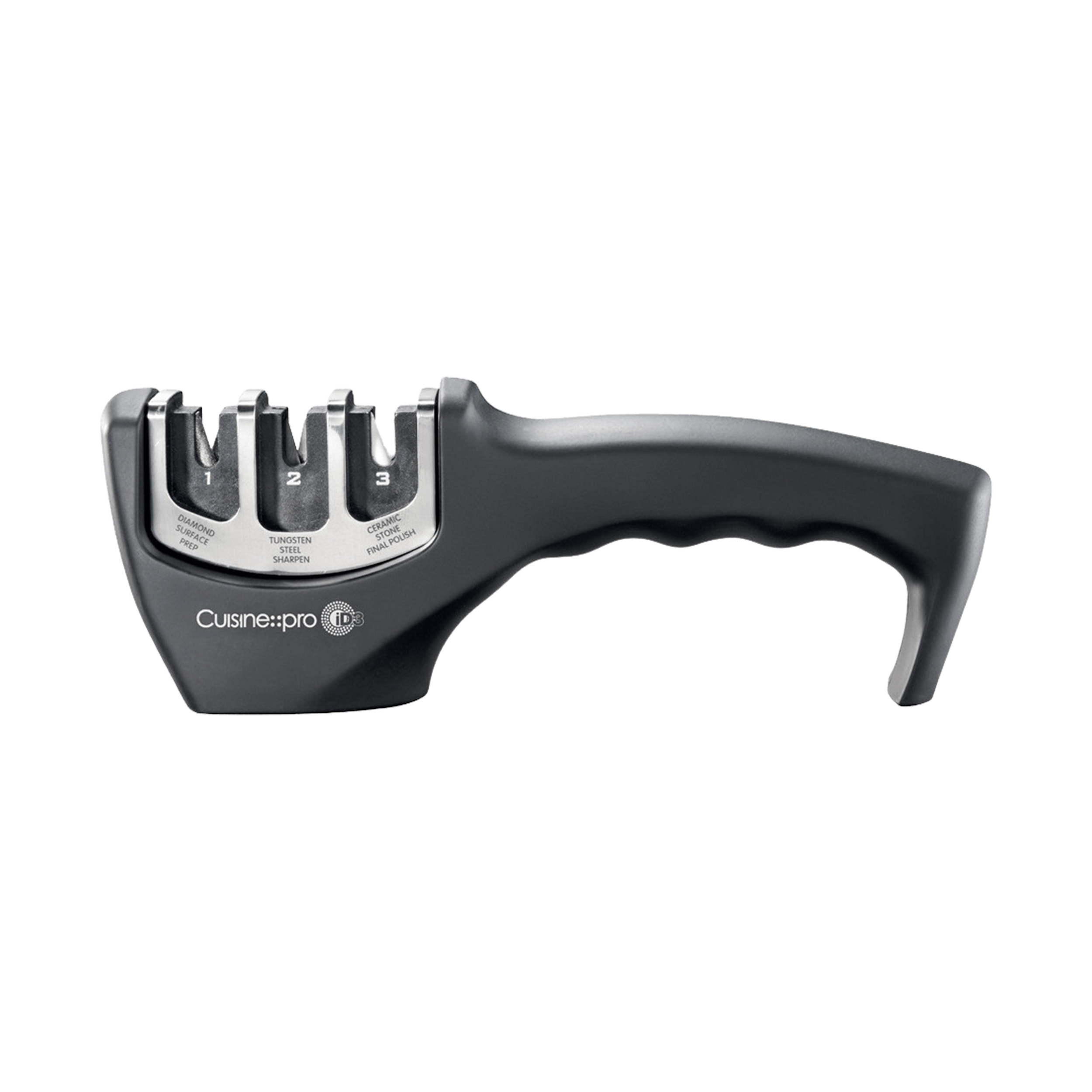 iD3® 3-Step Knife Sharpener | Cuisine::pro® – THE CUSTOM CHEF TM iD3® 3-Step Knife Sharpener | Cuisine::pro® – THE CUSTOM CHEF TM