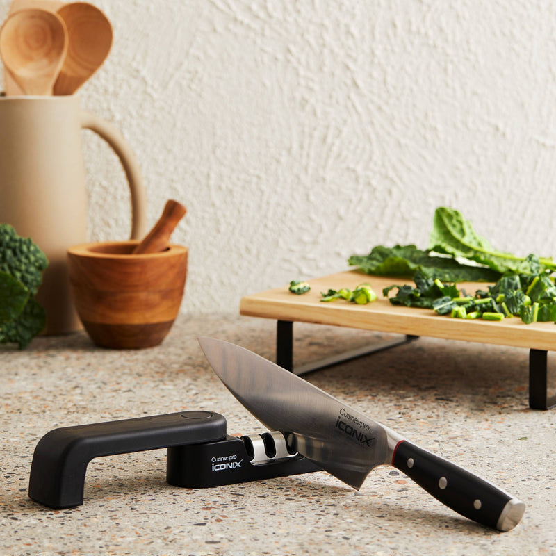 Cuisine::pro® iconiX® Folding 3-Step Knife Sharpener - hover