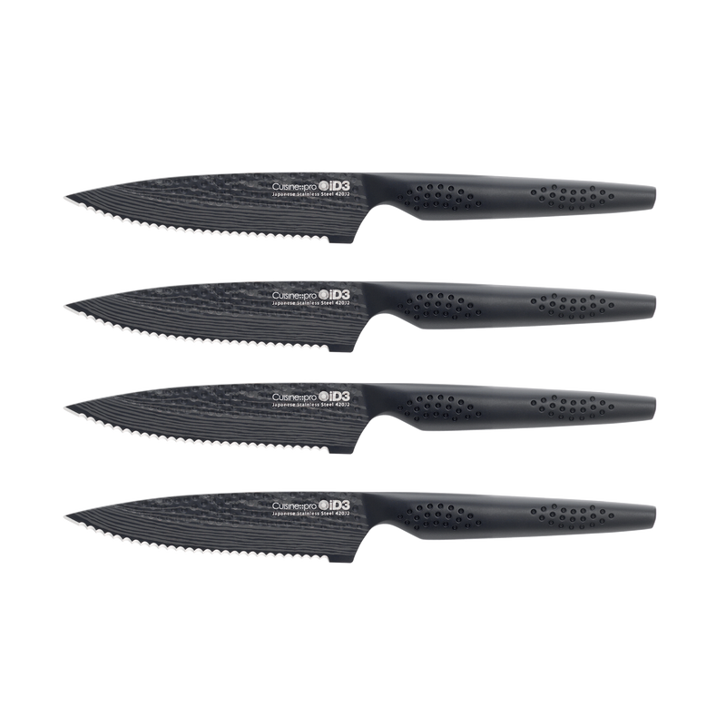 Cuisine::pro® iD3® BLACK SAMURAI 4-Piece Steak Knife Set