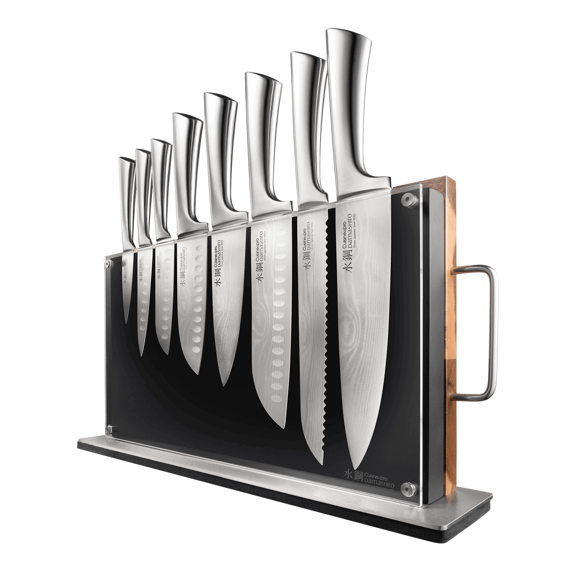 Personalization of Damashiro® Bodo 10 Piece Knife Block with Chopping Board