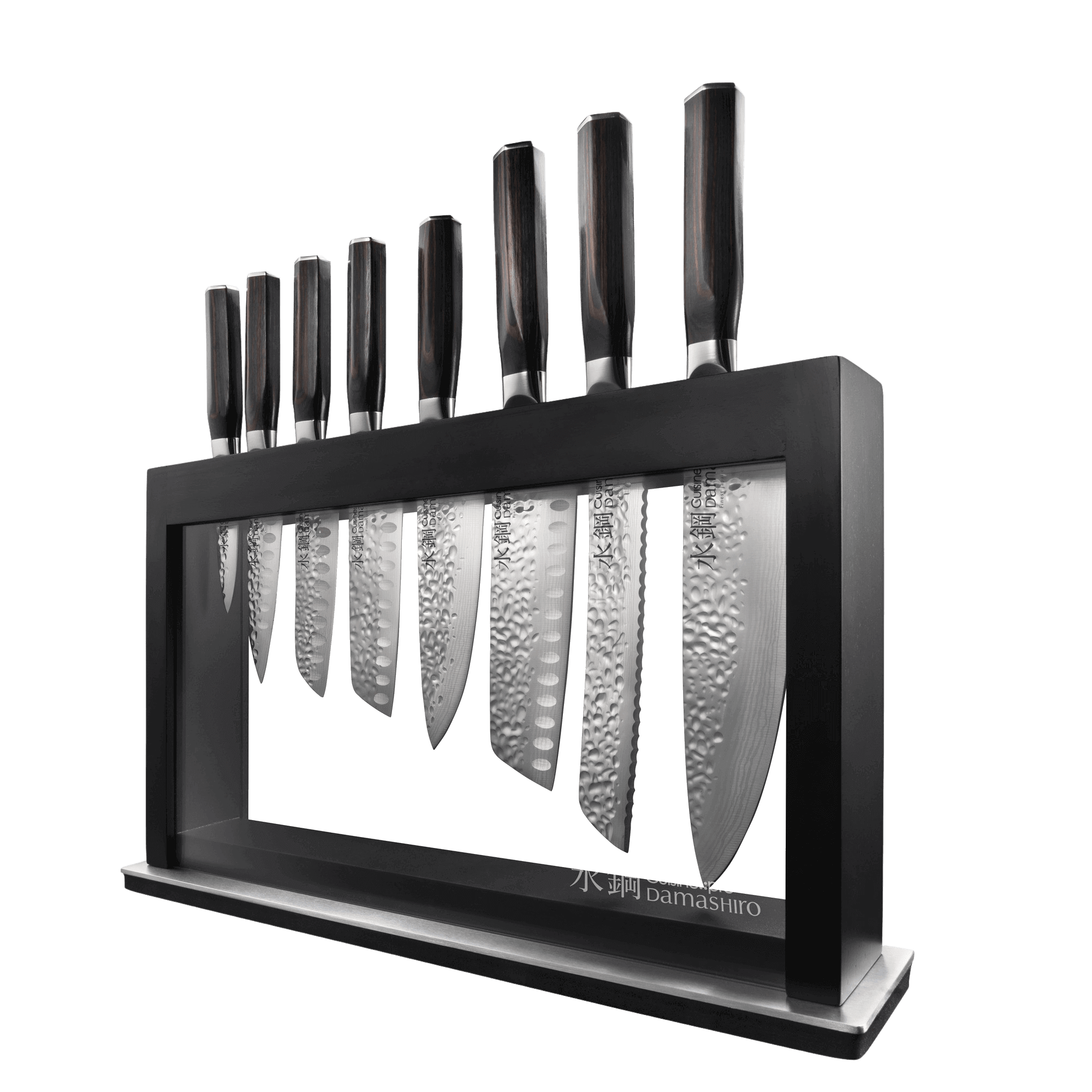 Personalization of Damashiro® EMPEROR Hisa 9 Piece Knife Block
