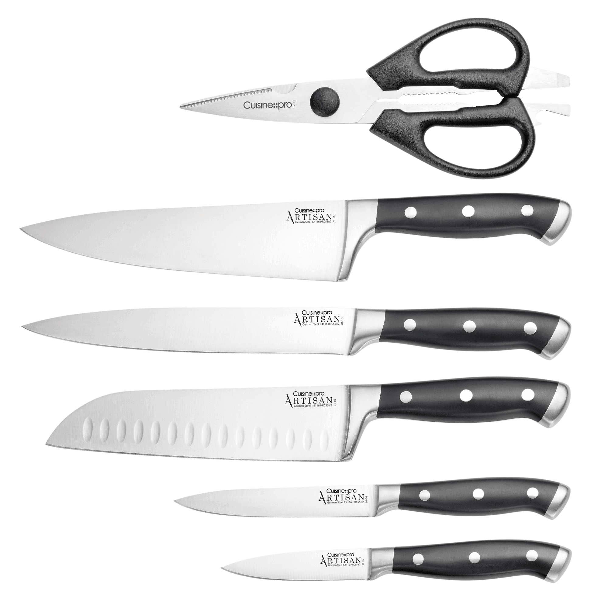 Cuisine::pro® Artisan™ Licht 7 Piece Knife Block-1034494