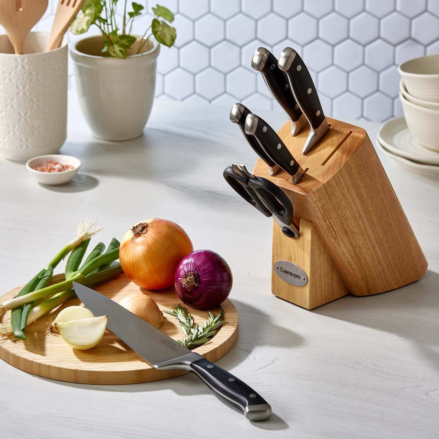 Cuisine::pro® Artisan™ Licht 7 Piece Knife Block-1034494