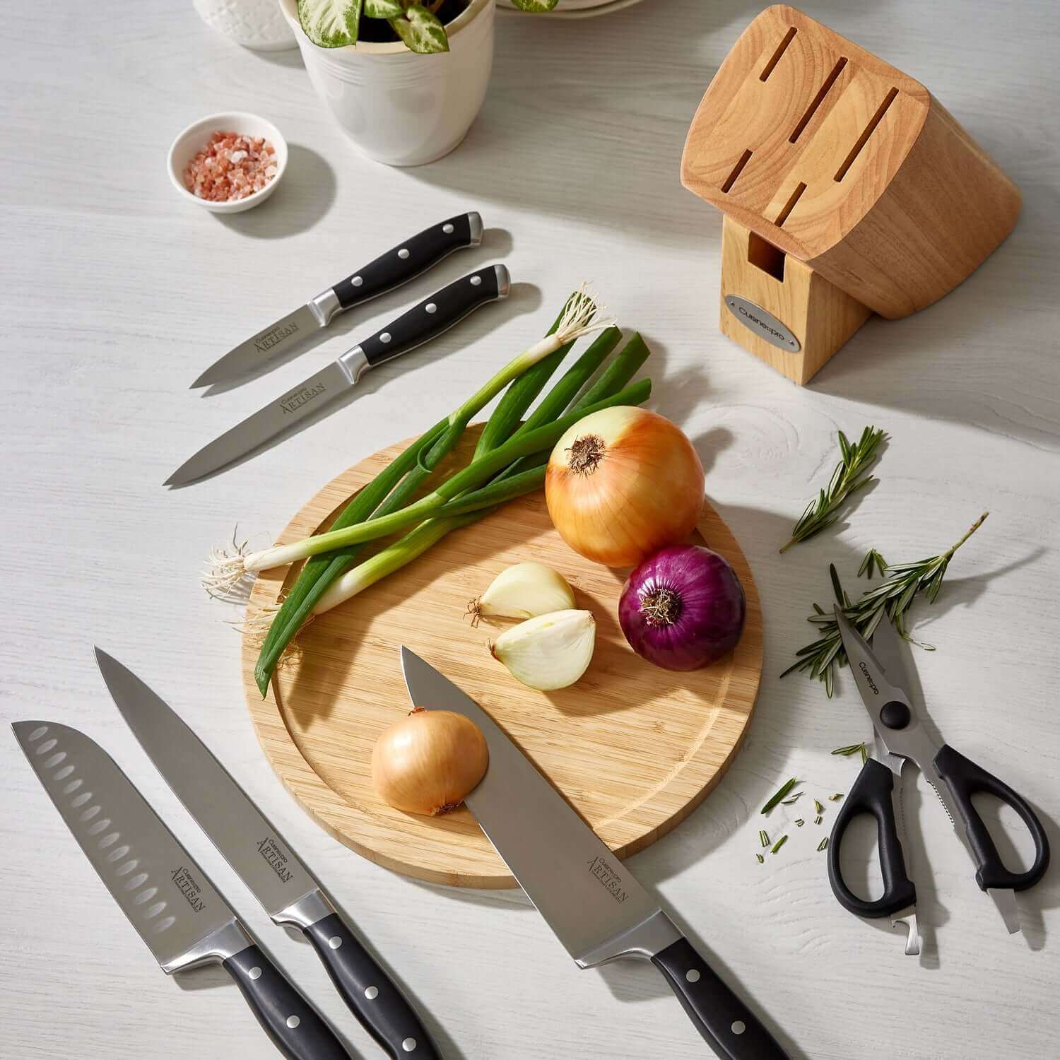 Cuisine::pro® Artisan™ Licht 7 Piece Knife Block-1034494