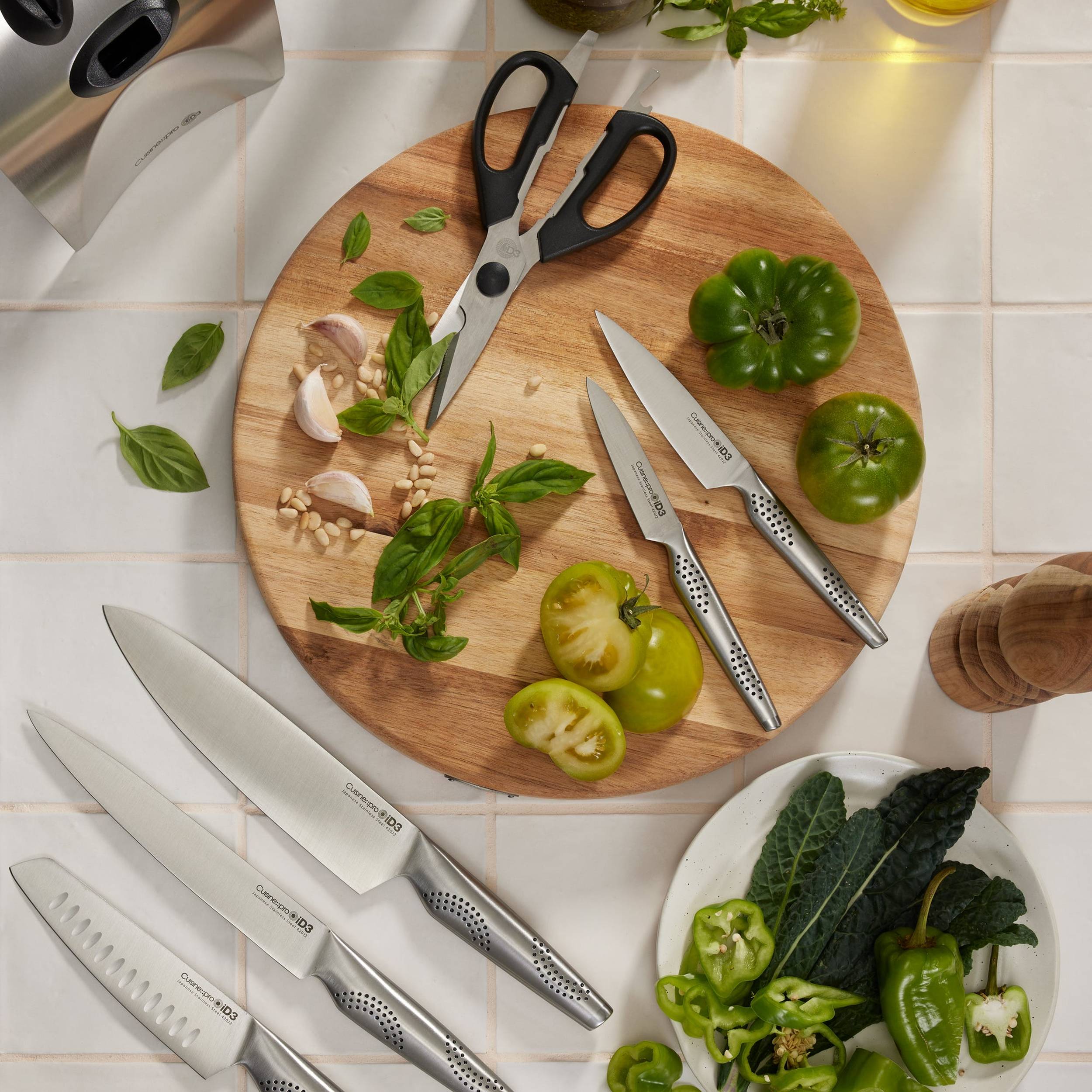 食器 oknw Teak Pizza Cutter and Server Set – Anolon