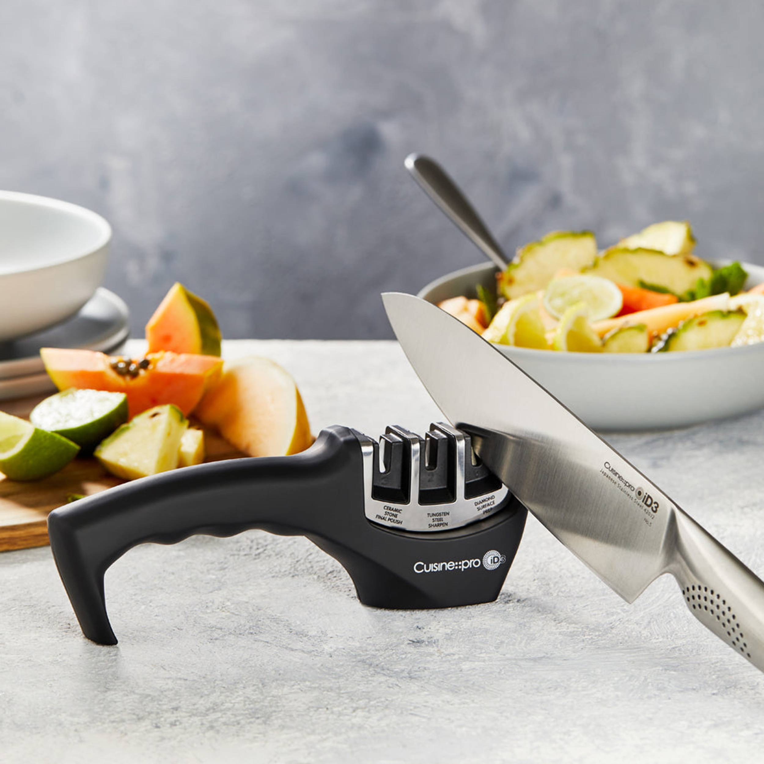 iD3® 3-Step Knife Sharpener | Cuisine::pro® – THE CUSTOM CHEF TM