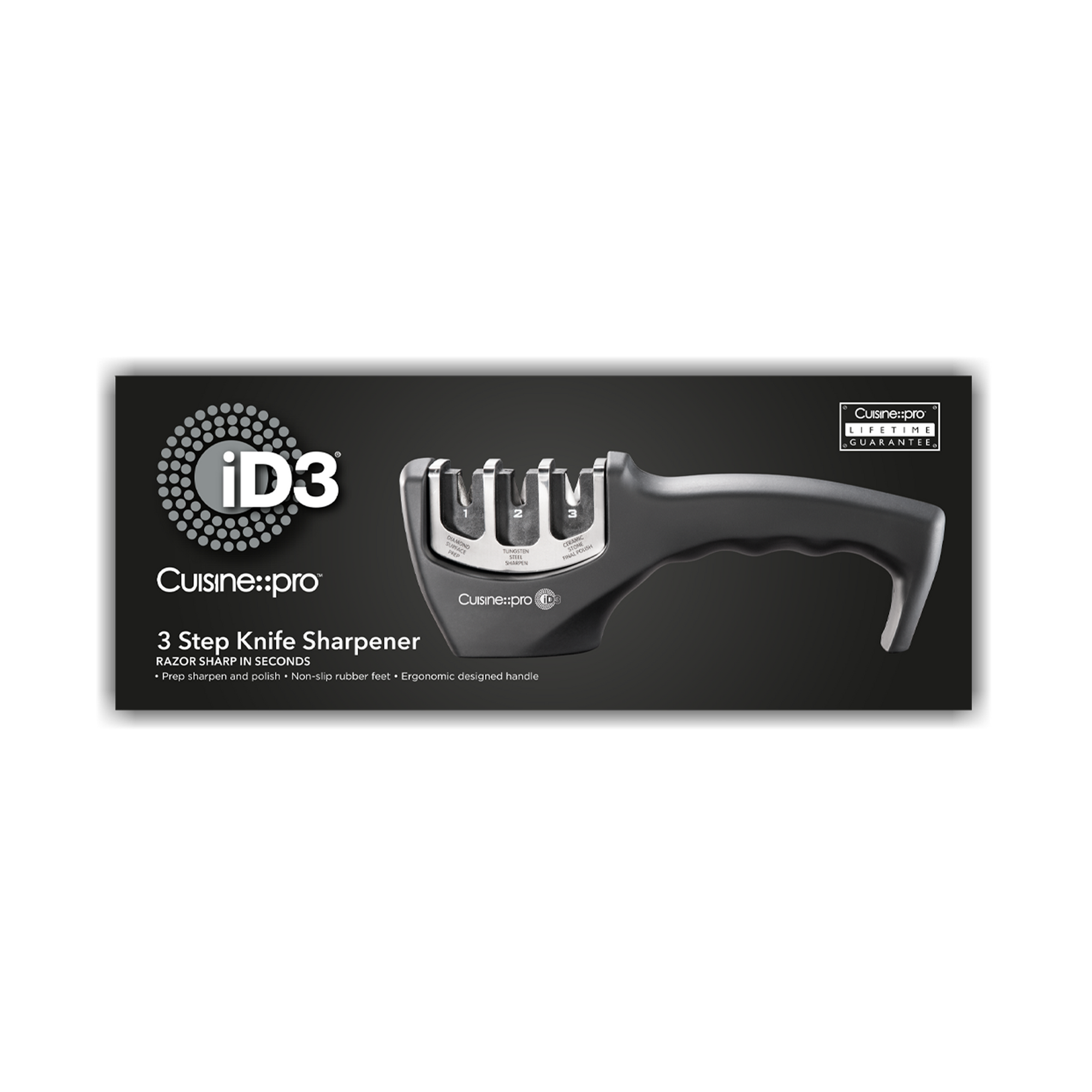 Cuisine::pro® iD3® 3-Step Knife Sharpener