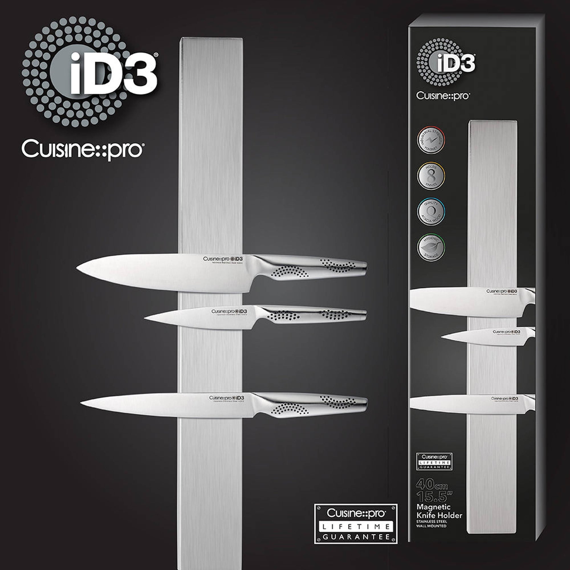 Cuisine::pro® iD3® Magnetic Stainless Steel Knife Holder