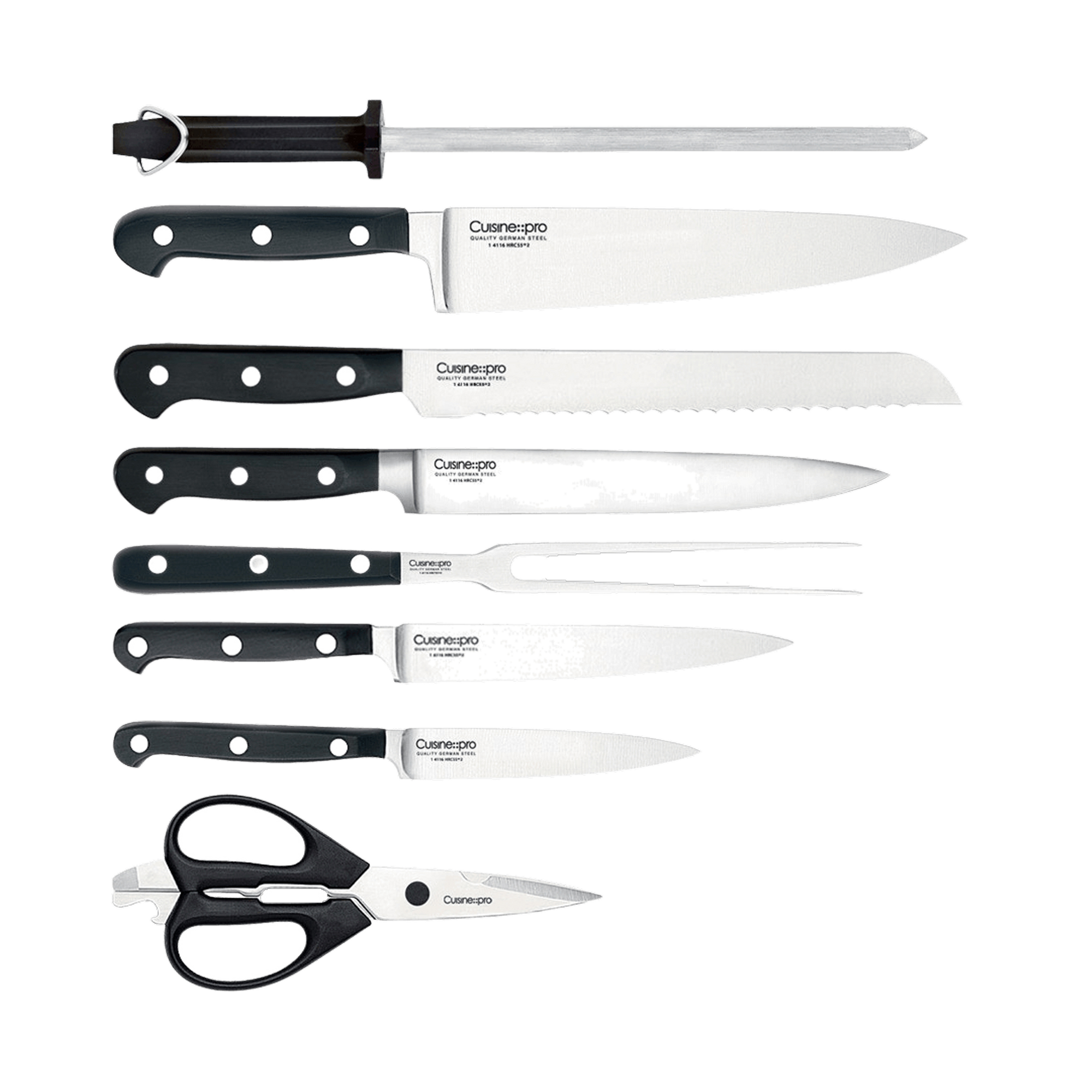 Cuisine::pro® SABRE 9-Piece Knife Block