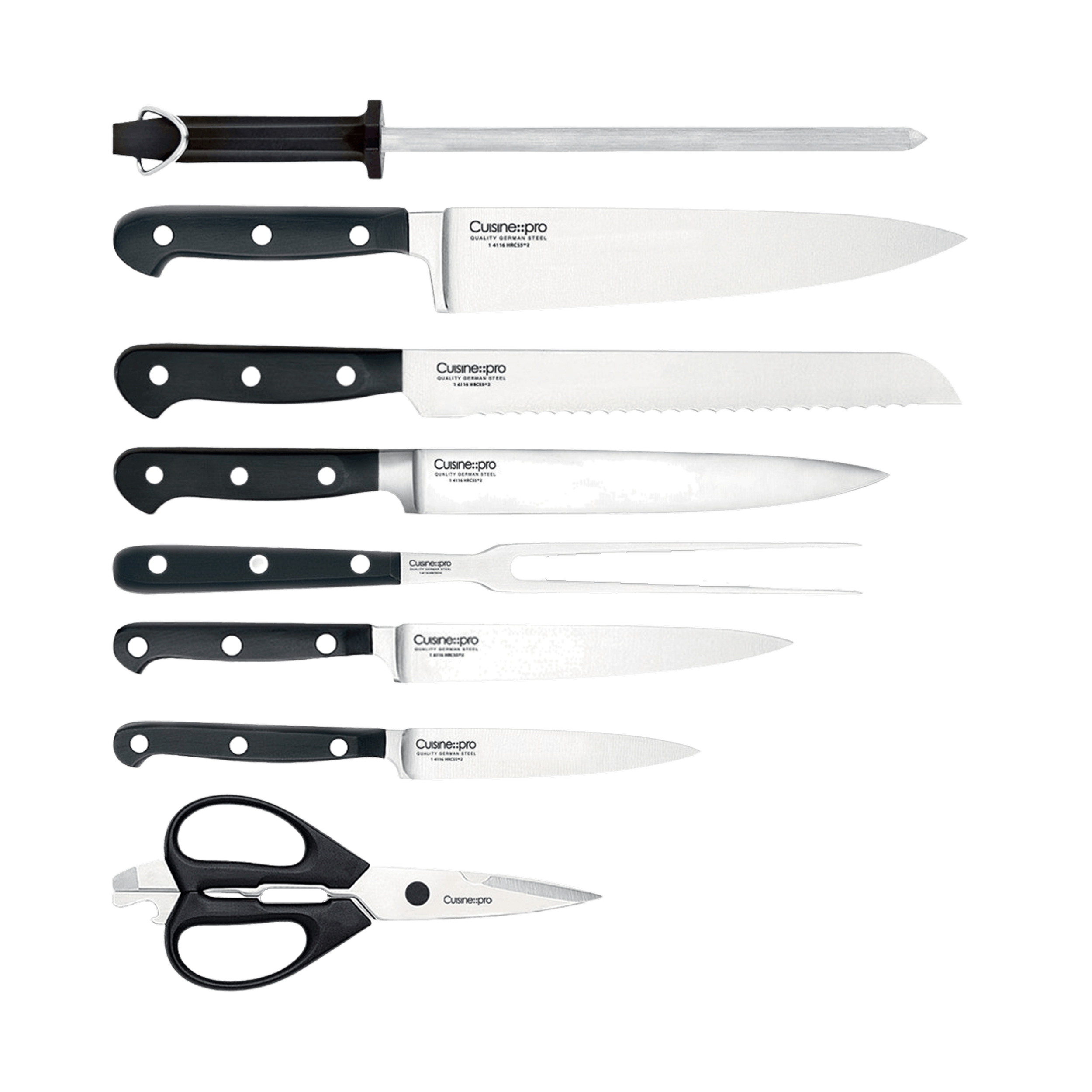 Cuisine::pro® SABRE 9-Piece Knife Block