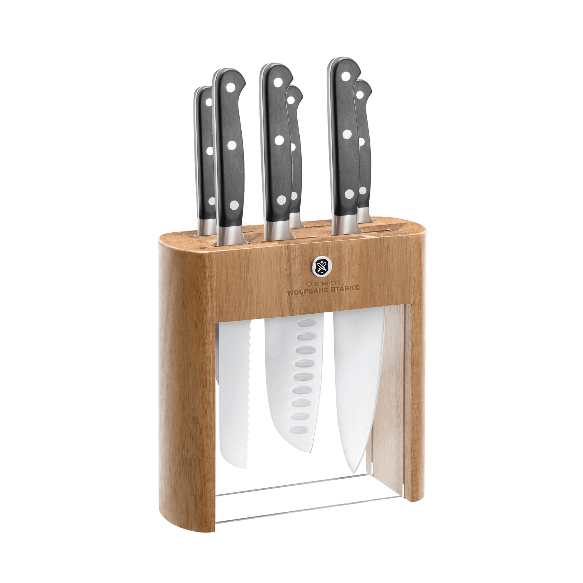 Cuisine::pro® WOLFGANG STARKE Klar 7-Piece Knife Block