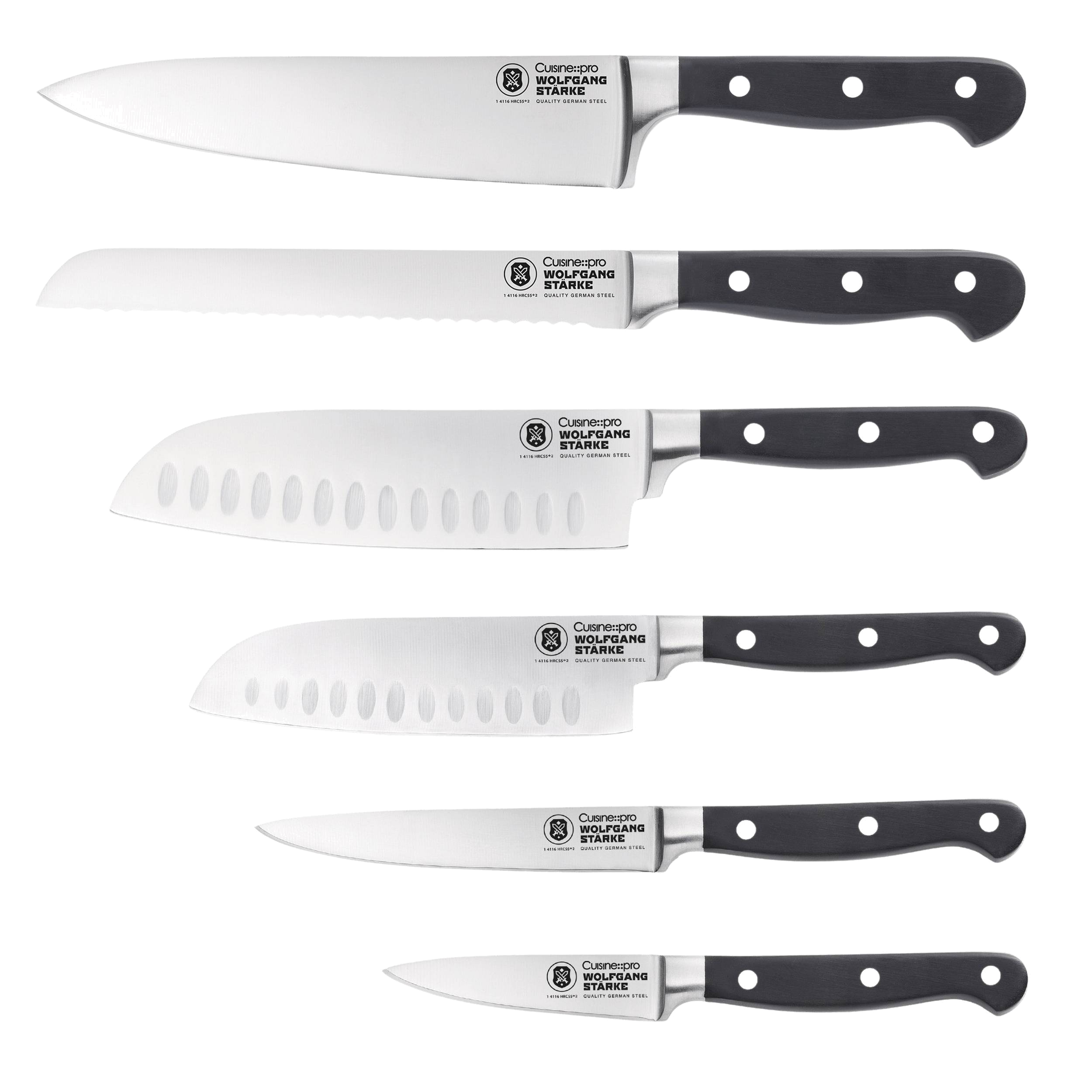 Cuisine::pro® WOLFGANG STARKE Klar 7-Piece Knife Block - hover