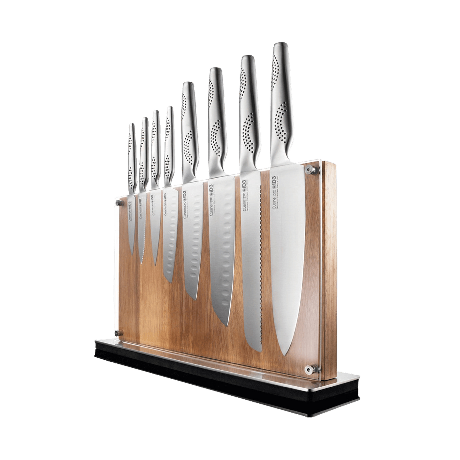 iD3® Ryu 9-Piece Knife Block Set by Cuisine::pro® – THE CUSTOM CHEF TM iD3® Ryu 9-Piece Knife Block Set by Cuisine::pro® – THE CUSTOM CHEF TM