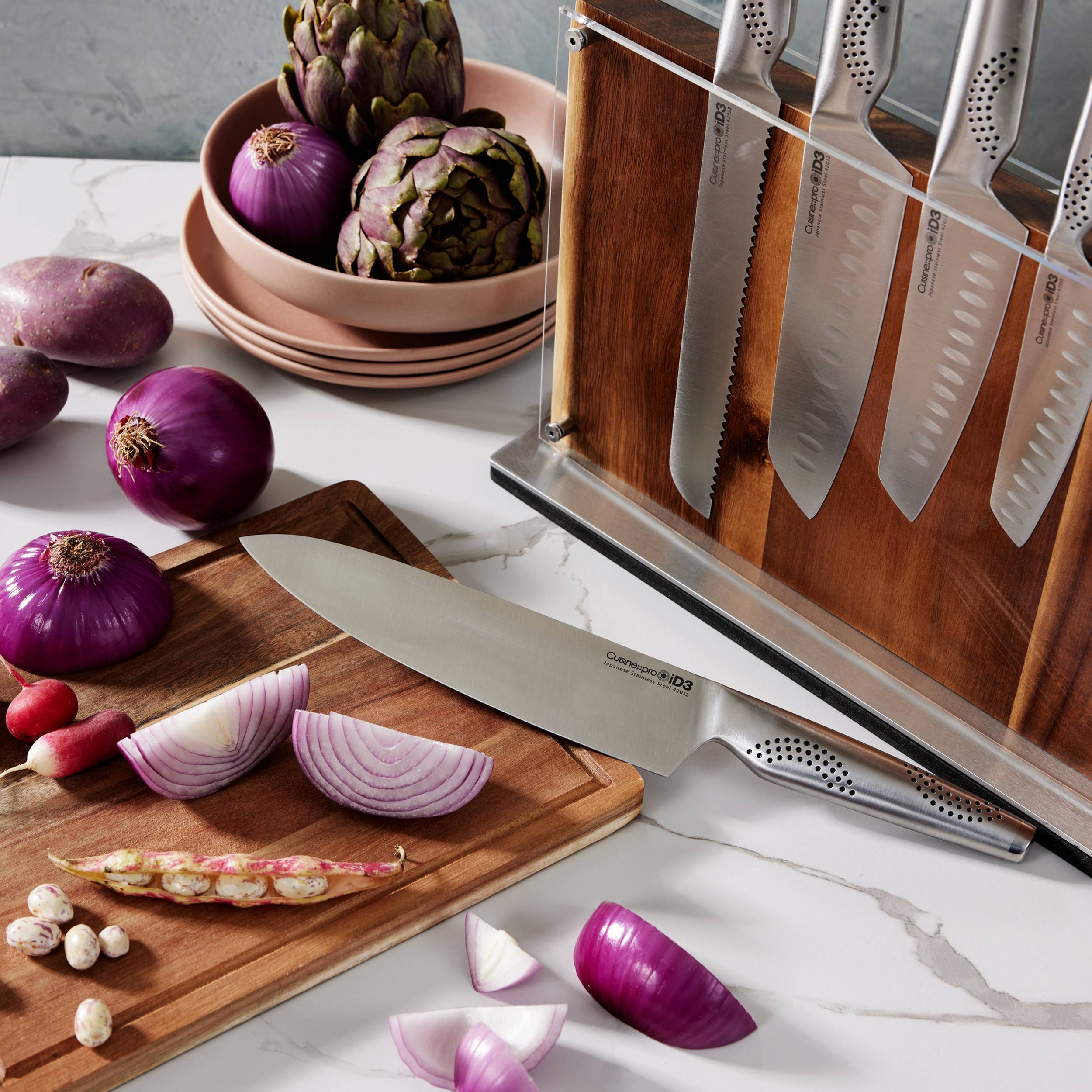 iD3® Ryu 9-Piece Knife Block Set by Cuisine::pro® – THE CUSTOM CHEF TM