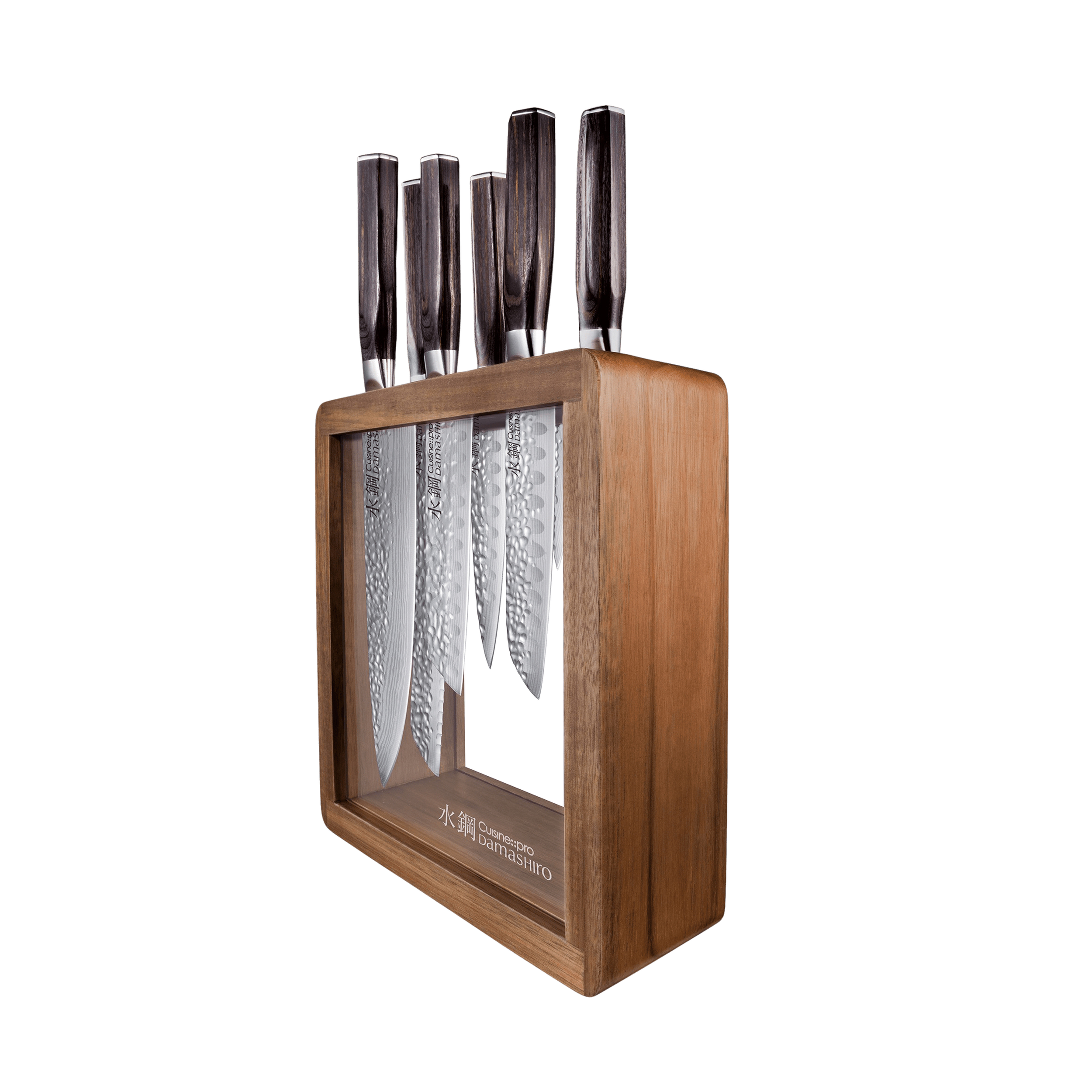 Cuisine::pro® Damashiro EMPEROR® Mokuzai 7-Piece Knife Block