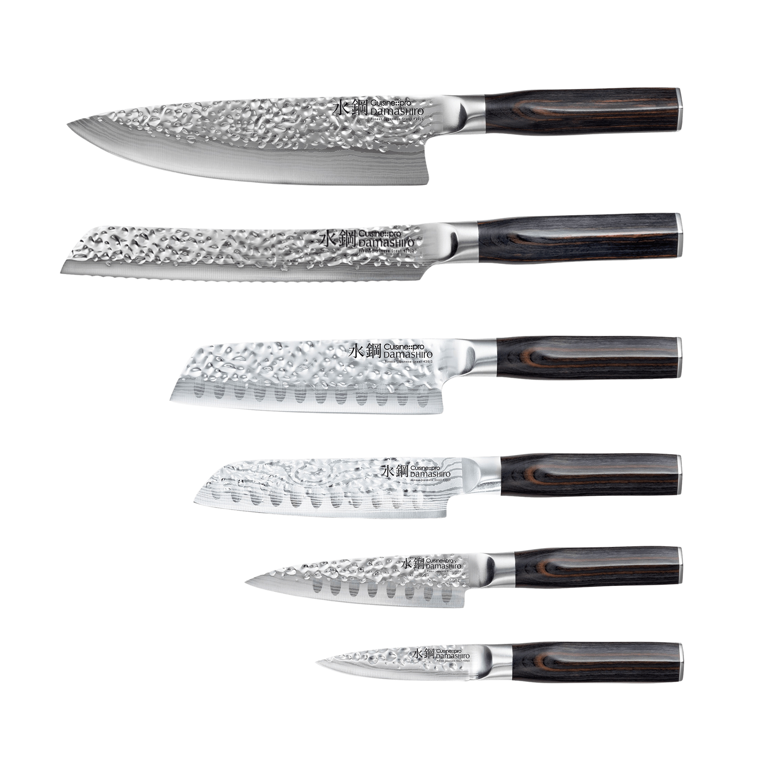 Cuisine::pro® Damashiro EMPEROR® Mokuzai 7-Piece Knife Block