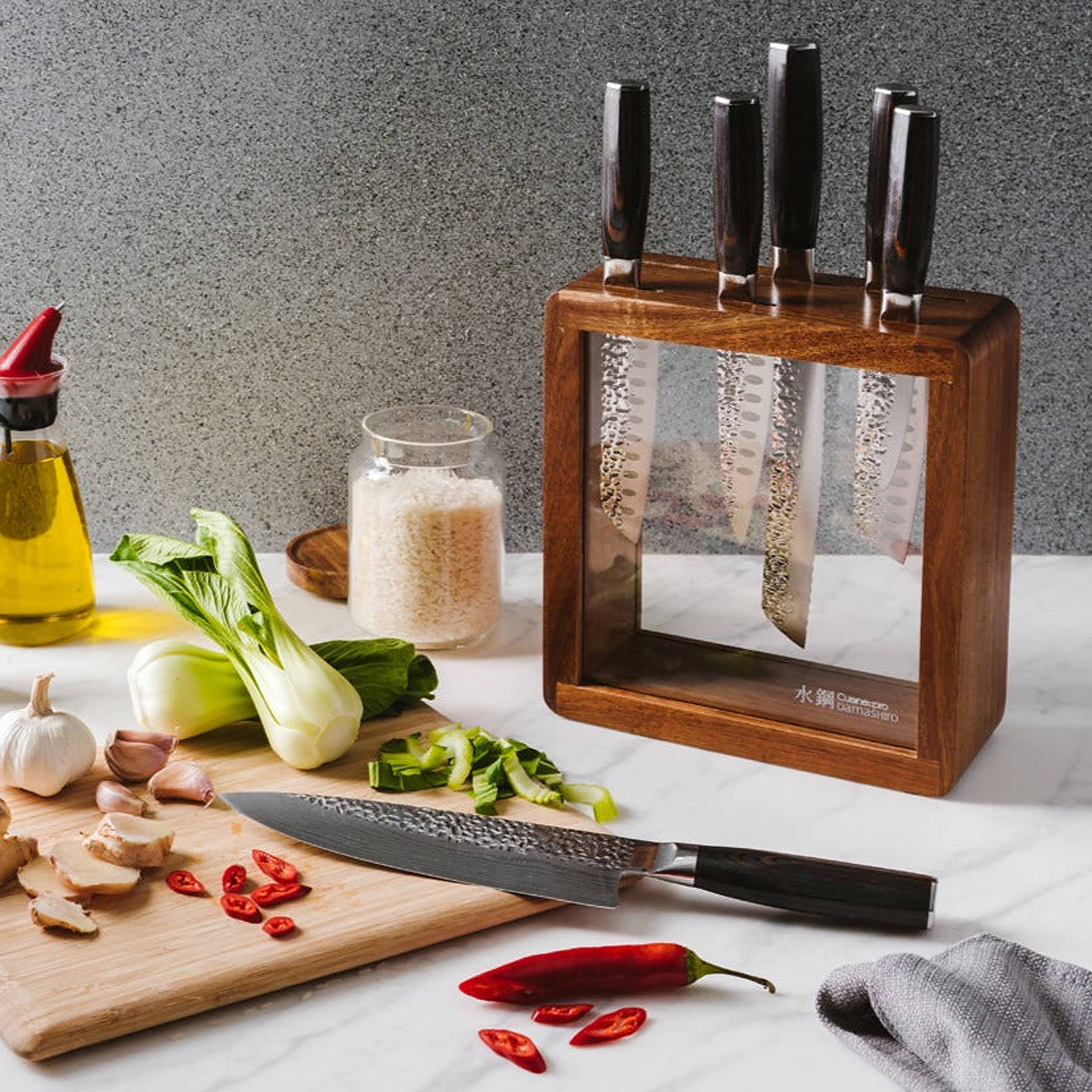 Cuisine::pro® Damashiro EMPEROR® Mokuzai 7-Piece Knife Block