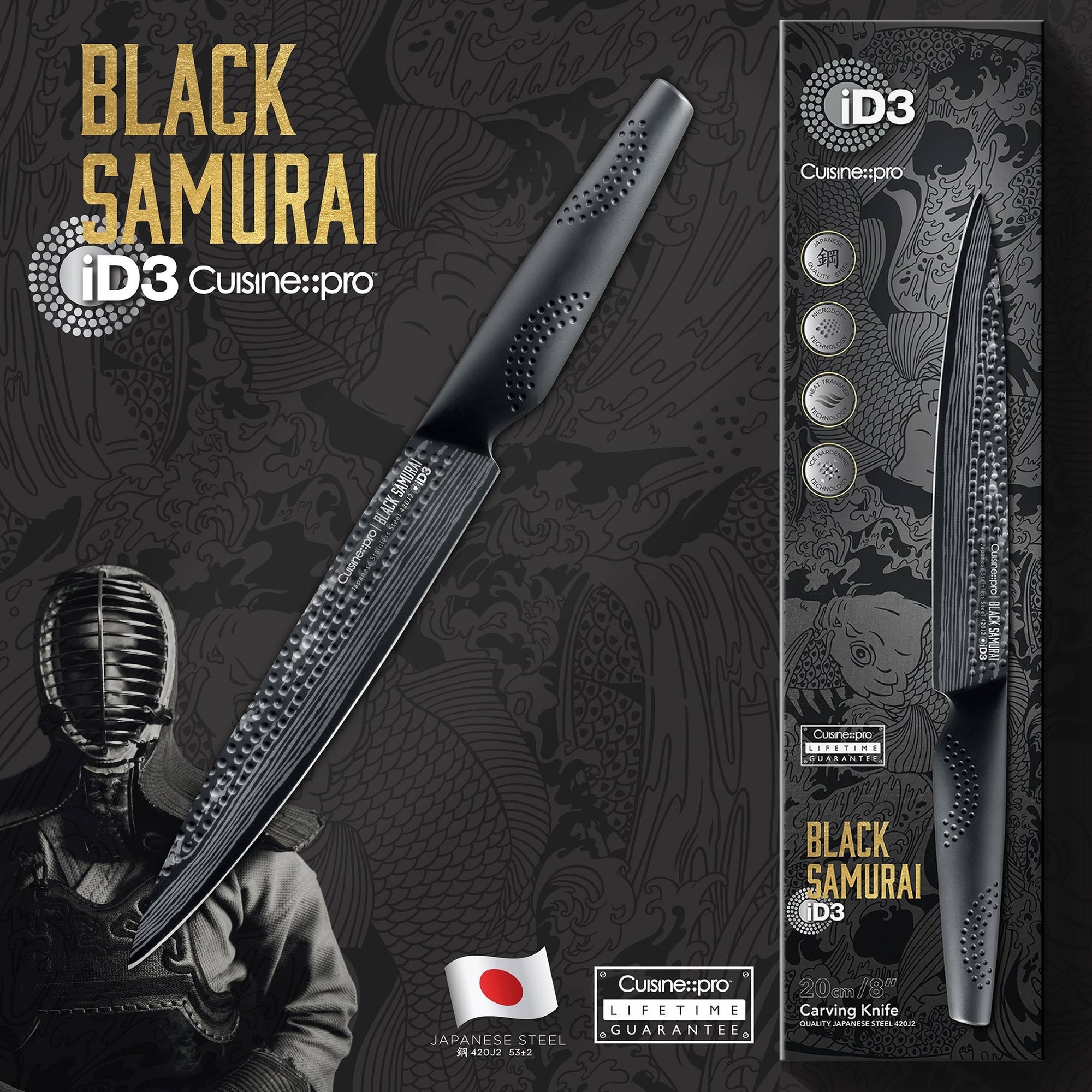 Cuisine::pro® iD3® BLACK SAMURAI Carving Knife 8in