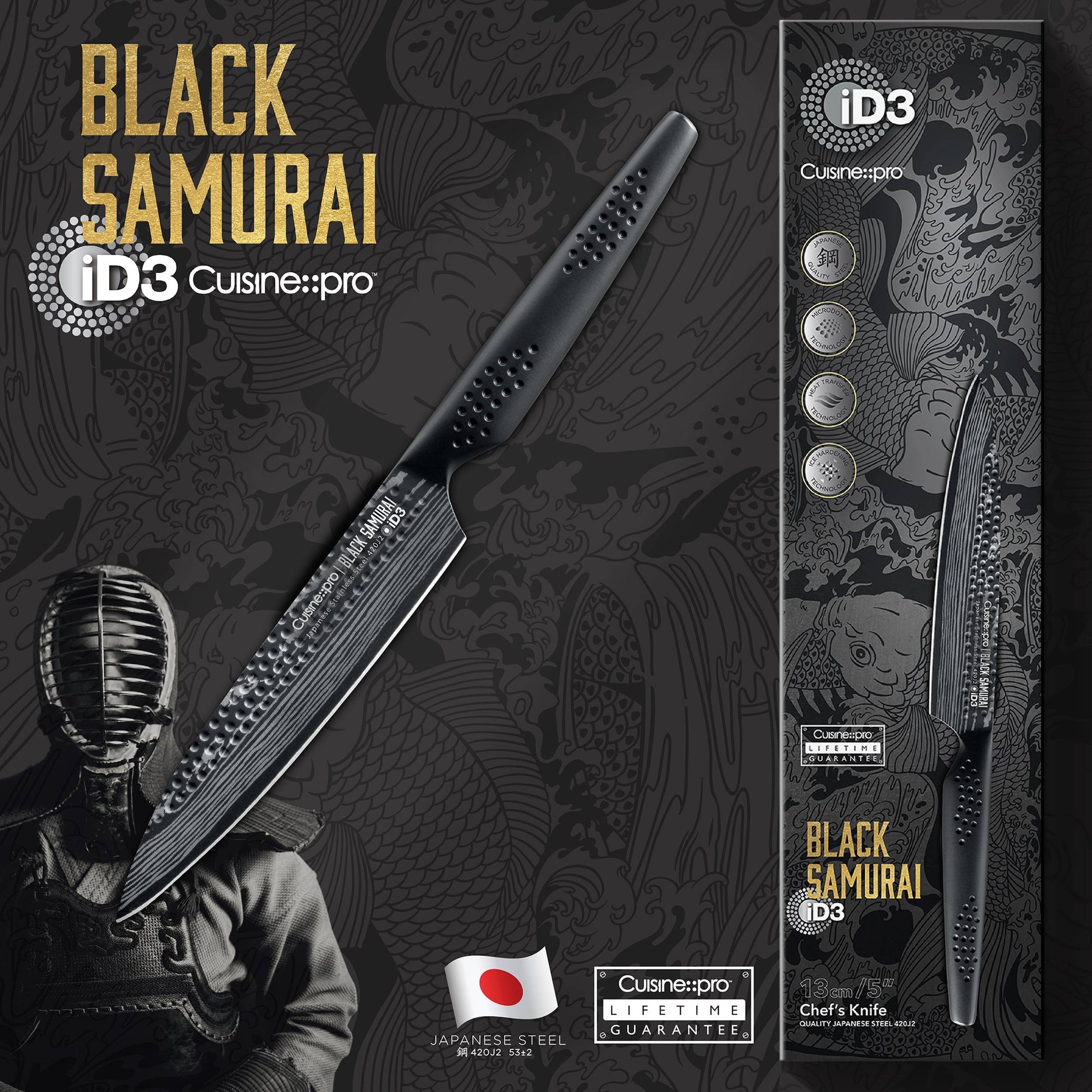 iD3 BLACK SAMURAI Chefs Knife 5in - Precision Cutting – THE CUSTOM