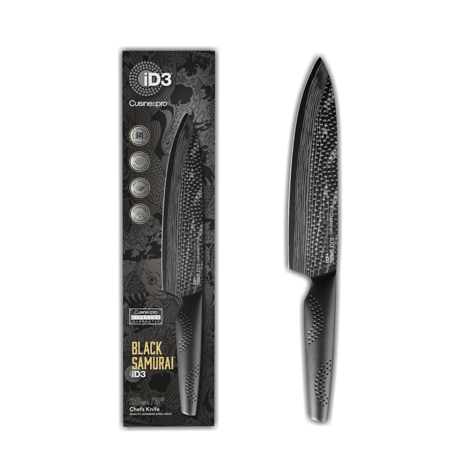 Cuisine::pro® iD3® BLACK SAMURAI Chef's Knife 8in