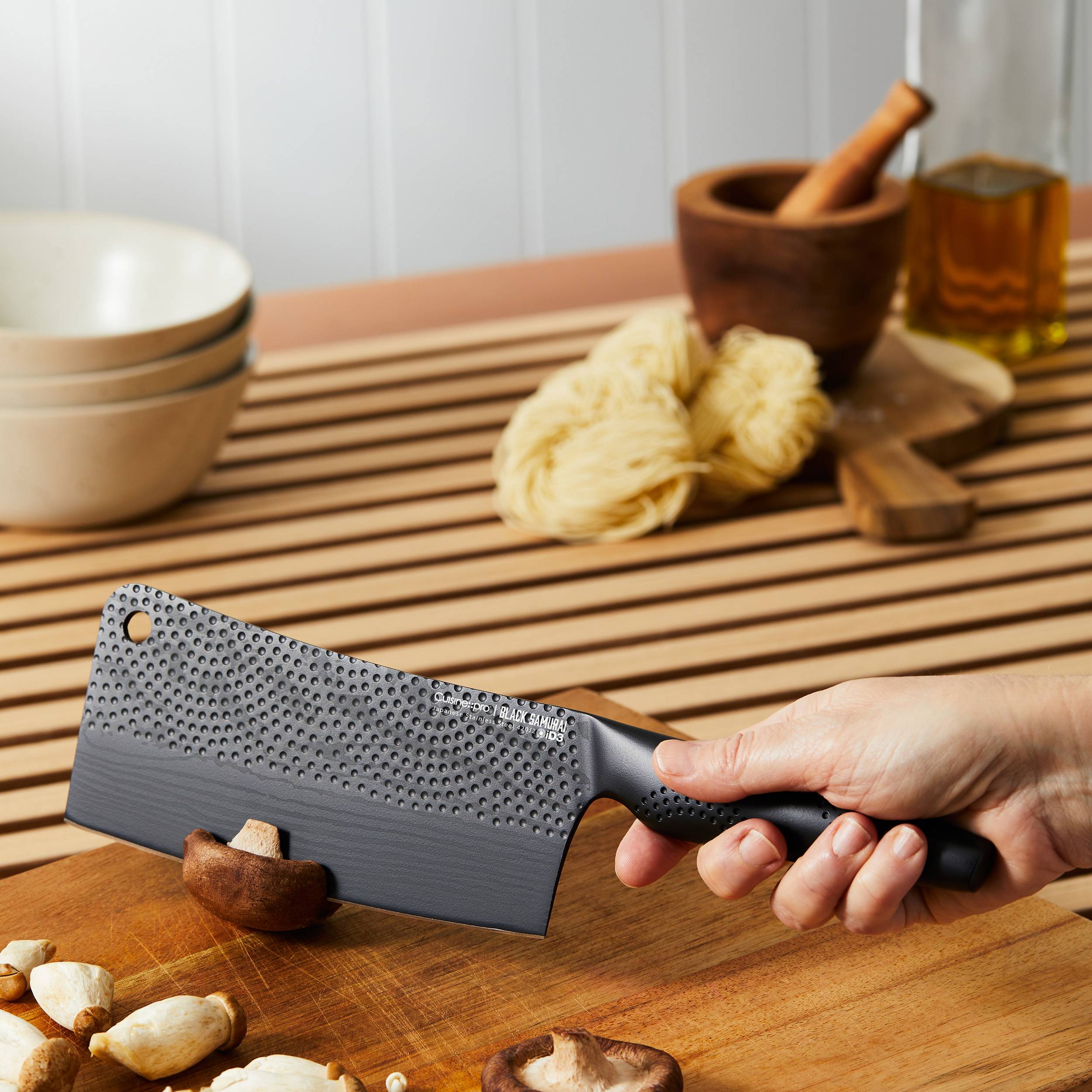 BLACK SAMURAI™ 17cm Cleaver Knife by Cuisine::pro® – THE CUSTOM