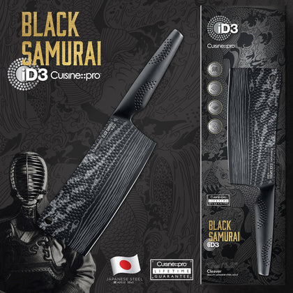 Cuisine::pro® iD3® BLACK SAMURAI Cleaver Knife 6.5in