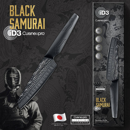 Cuisine::pro® iD3® BLACK SAMURAI Santoku Knife 6in