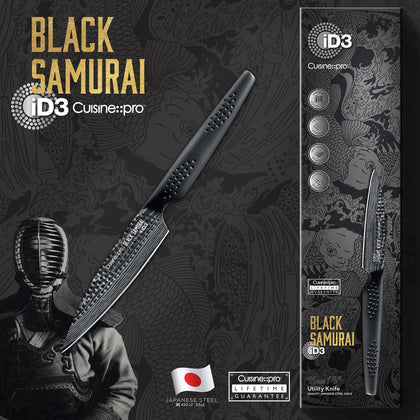 Cuisine::pro® iD3® BLACK SAMURAI Utility Knife 4in
