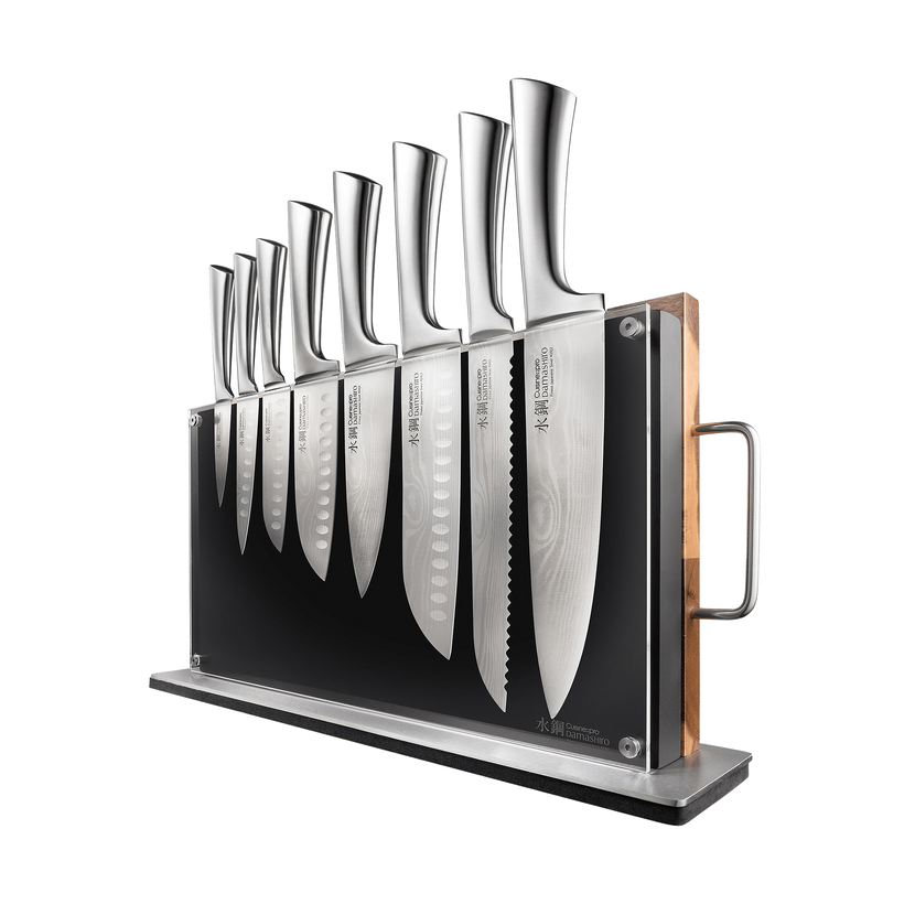 Cuisine::pro® Damashiro® Bodo 10-Piece Knife Block with Cutting Board