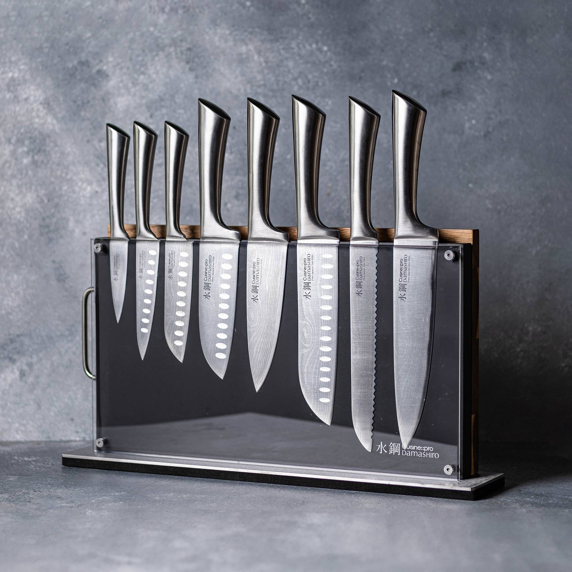 Cuisine::pro® Damashiro® Bodo 10-Piece Knife Block with Cutting Board