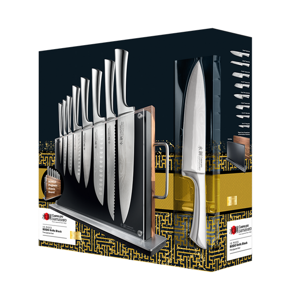 Cuisine::pro® Damashiro® Bodo 10-Piece Knife Block with Cutting Board
