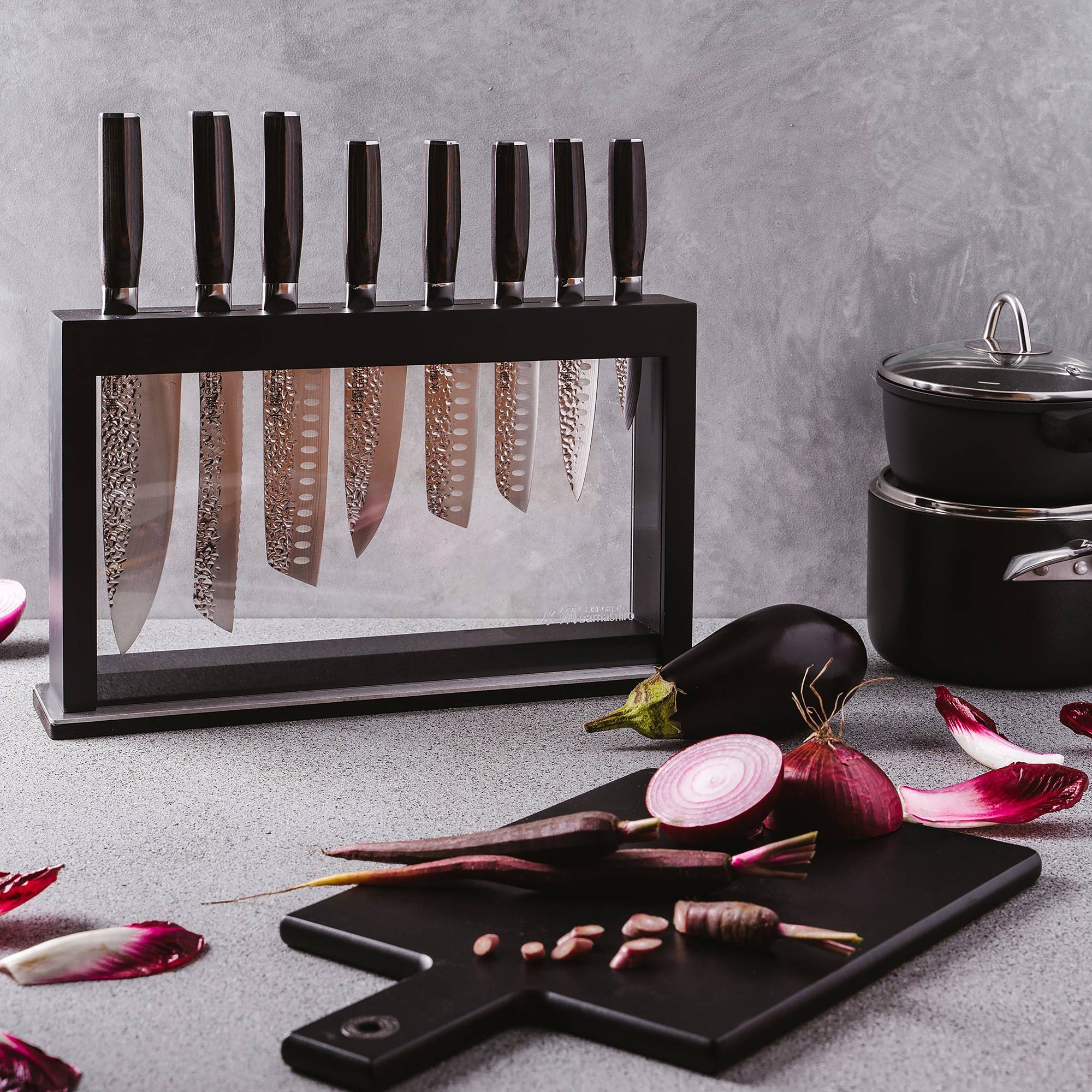 Cuisine::pro® Damashiro EMPEROR® Hisa 9-Piece Knife Block