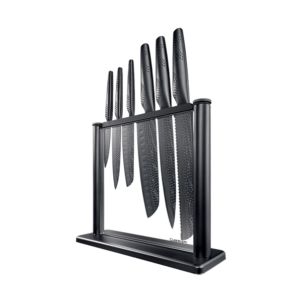 Gozen Knife Block 7 Piece - BLACK SAMURAI™ by Cuisine::pro® – THE