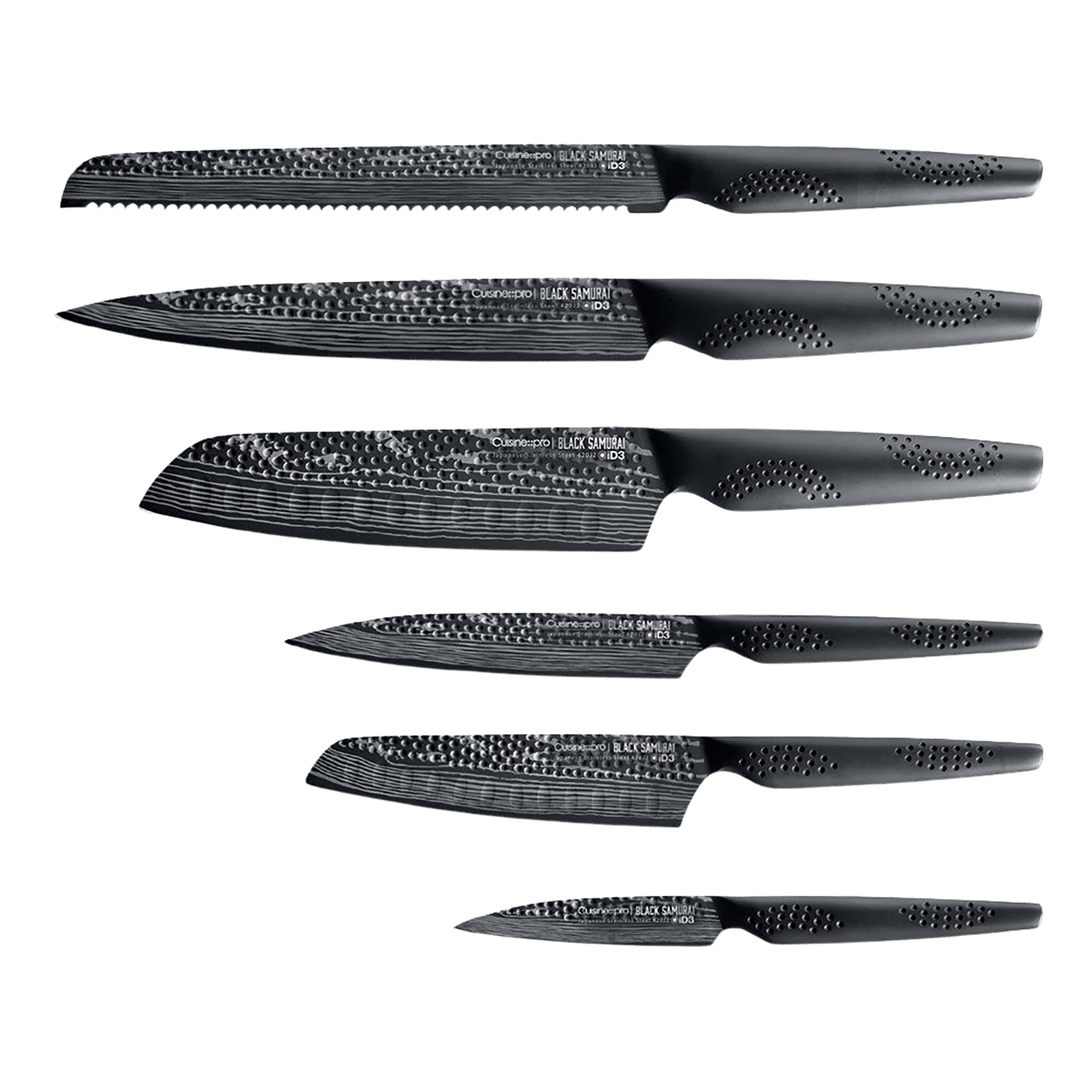 Cuisine::pro® iD3 BLACK SAMURAI™ Gozen 7-Piece Knife Block - hover