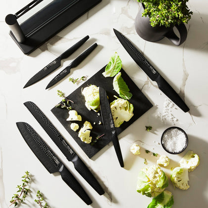 Cuisine::pro® iD3® BLACK SAMURAI Gozen 7-Piece Knife Block