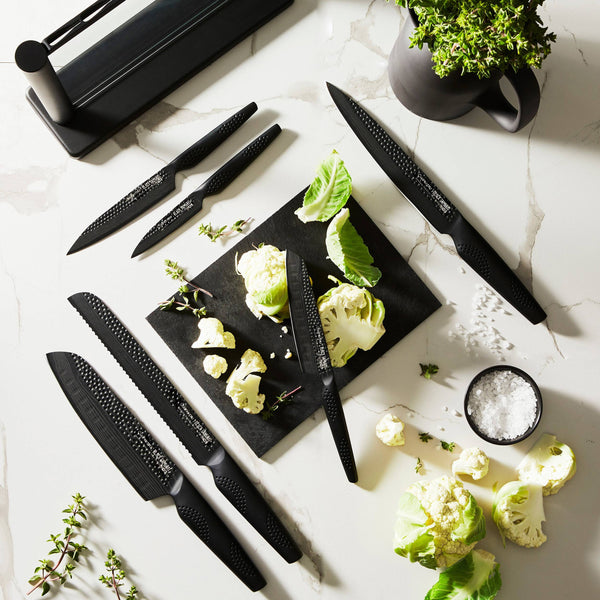 Cuisine::pro® iD3® BLACK SAMURAI Gozen 7-Piece Knife Block