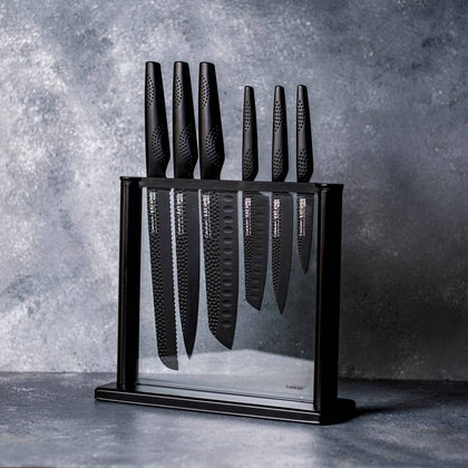 Cuisine::pro® iD3® BLACK SAMURAI Gozen 7-Piece Knife Block