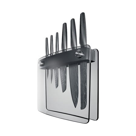 BLACK SAMURAI™ Sakai Knife Set - 7 Piece Block – THE CUSTOM CHEF TM