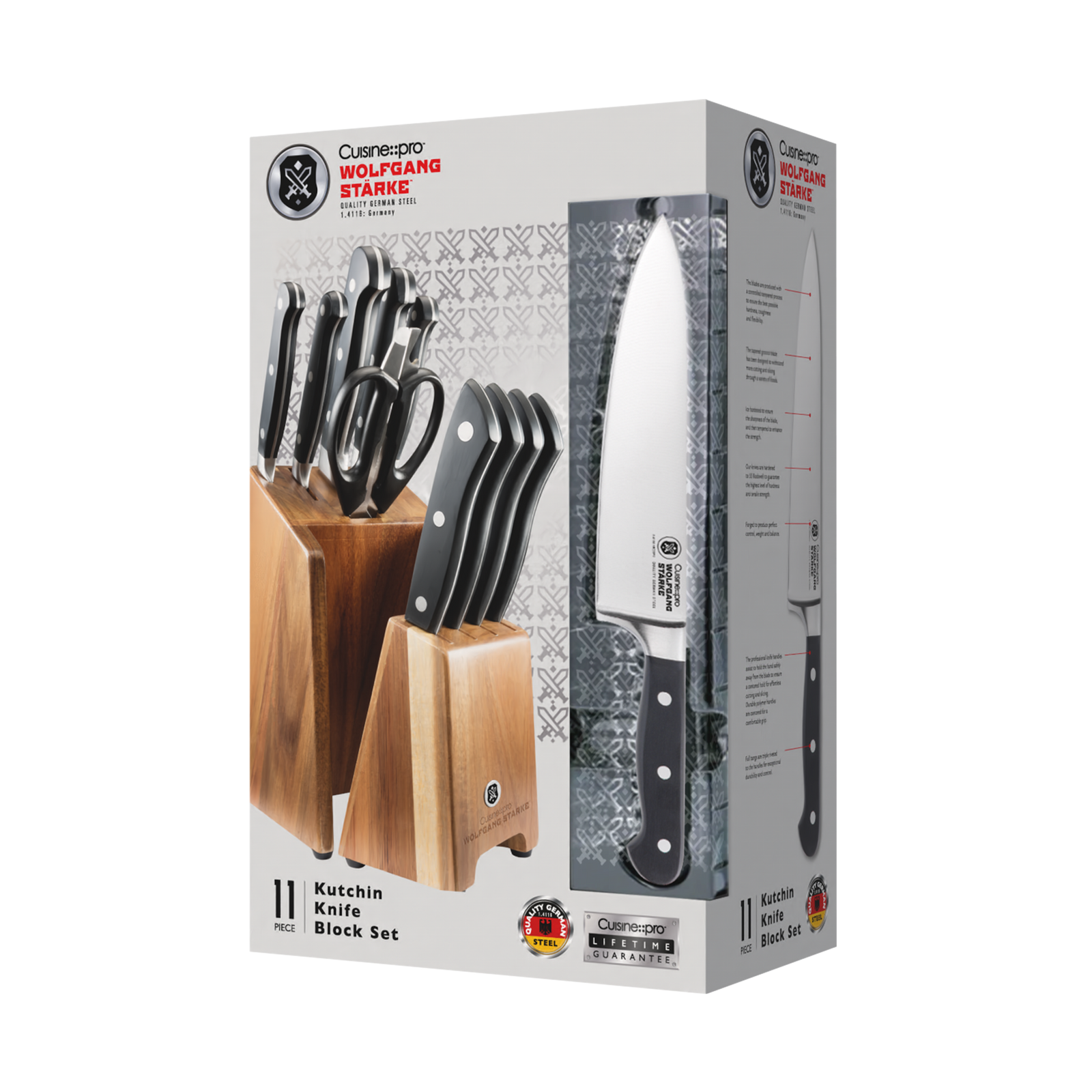 WOLFGANG STARKE Kutchin 11pc Knife Block Set – THE CUSTOM CHEF TM