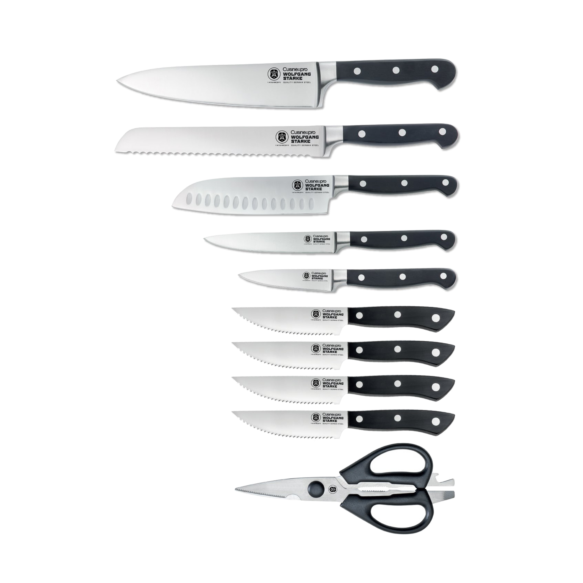 Cuisine::pro® WOLFGANG STARKE Kutchin 11-Piece Knife Block