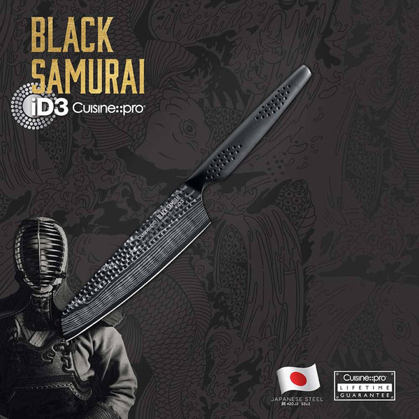 Cuisine::pro® iD3® BLACK SAMURAI Santoku 'Try Me' Knife 5in