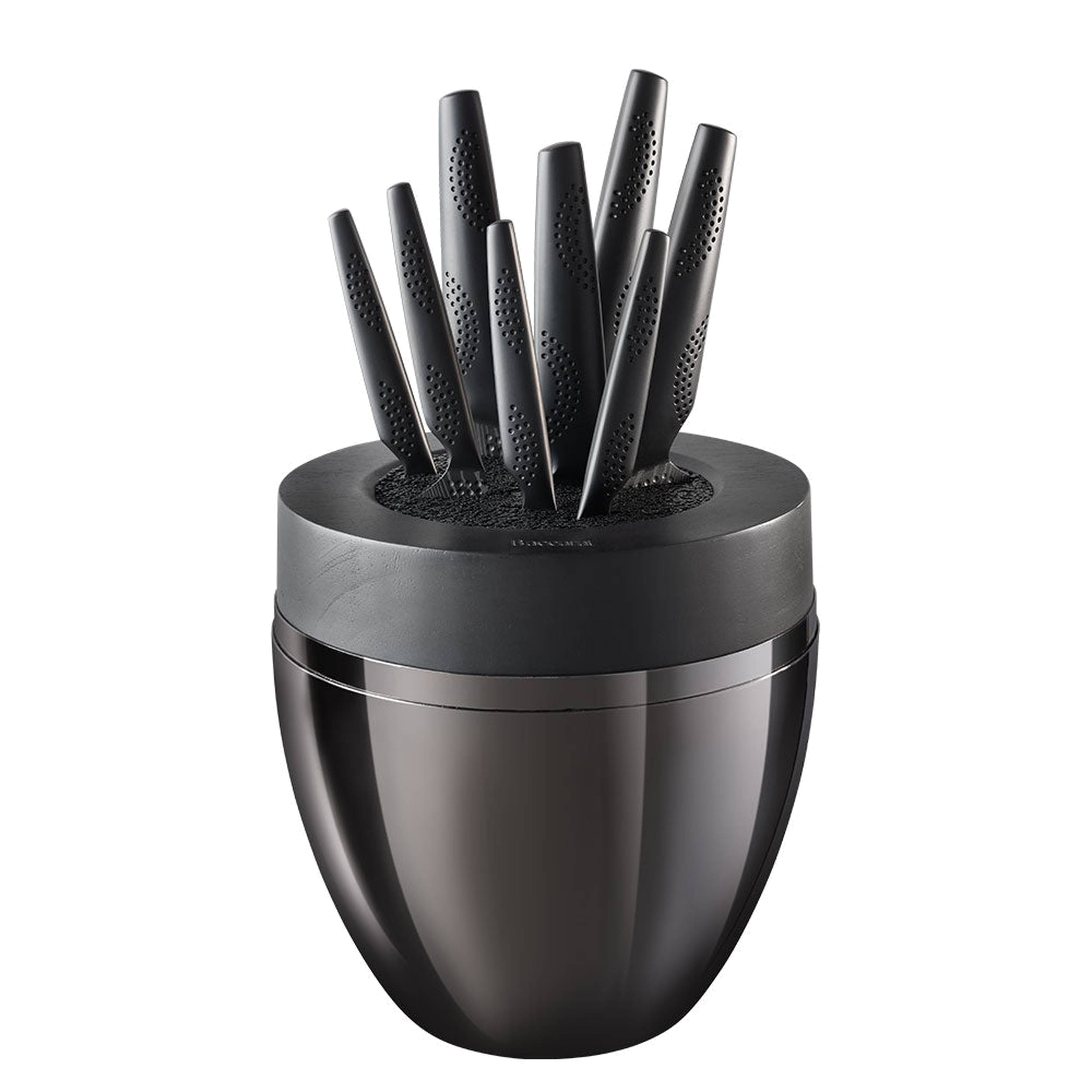 Cuisine::pro® iD3 BLACK SAMURAI™ THE EGG 9-Piece Knife Block - hover