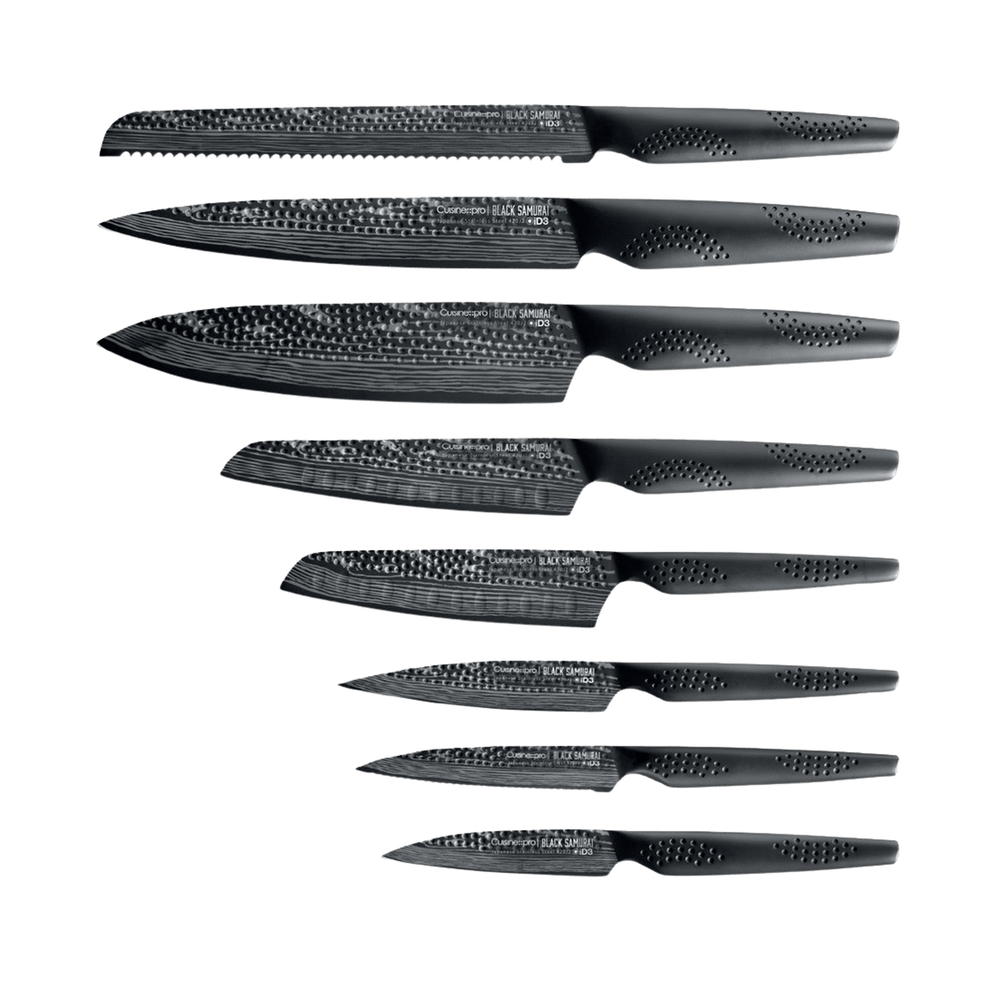Cuisine::pro® iD3® BLACK SAMURAI THE EGG 9-Piece Knife Block