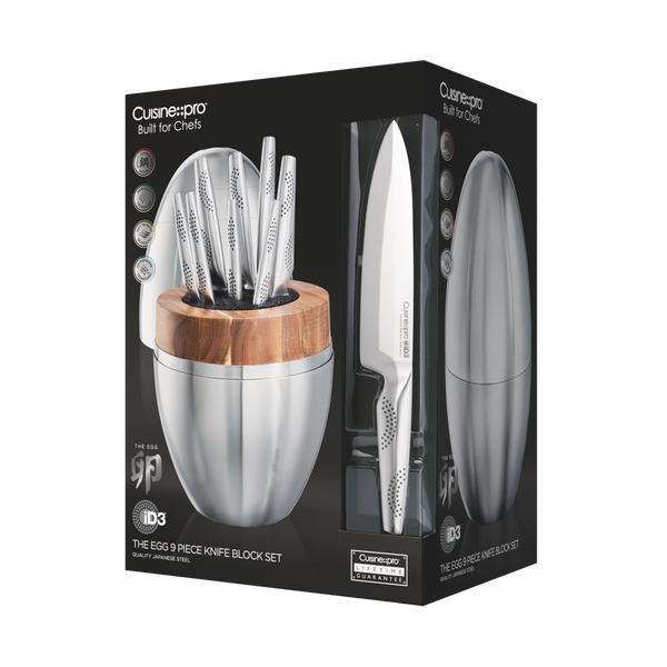 THE EGG 9-Piece Knife Set - Cuisine::pro® iD3® – THE CUSTOM CHEF TM