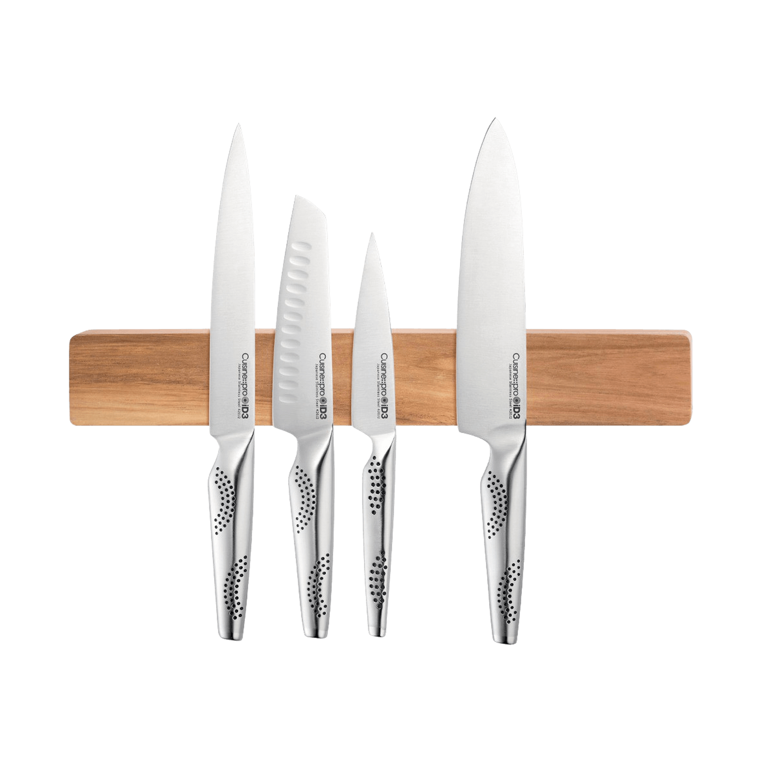 Cuisine::pro® iD3® Magnetic Acacia Wood Wall-Mounted Knife Holder