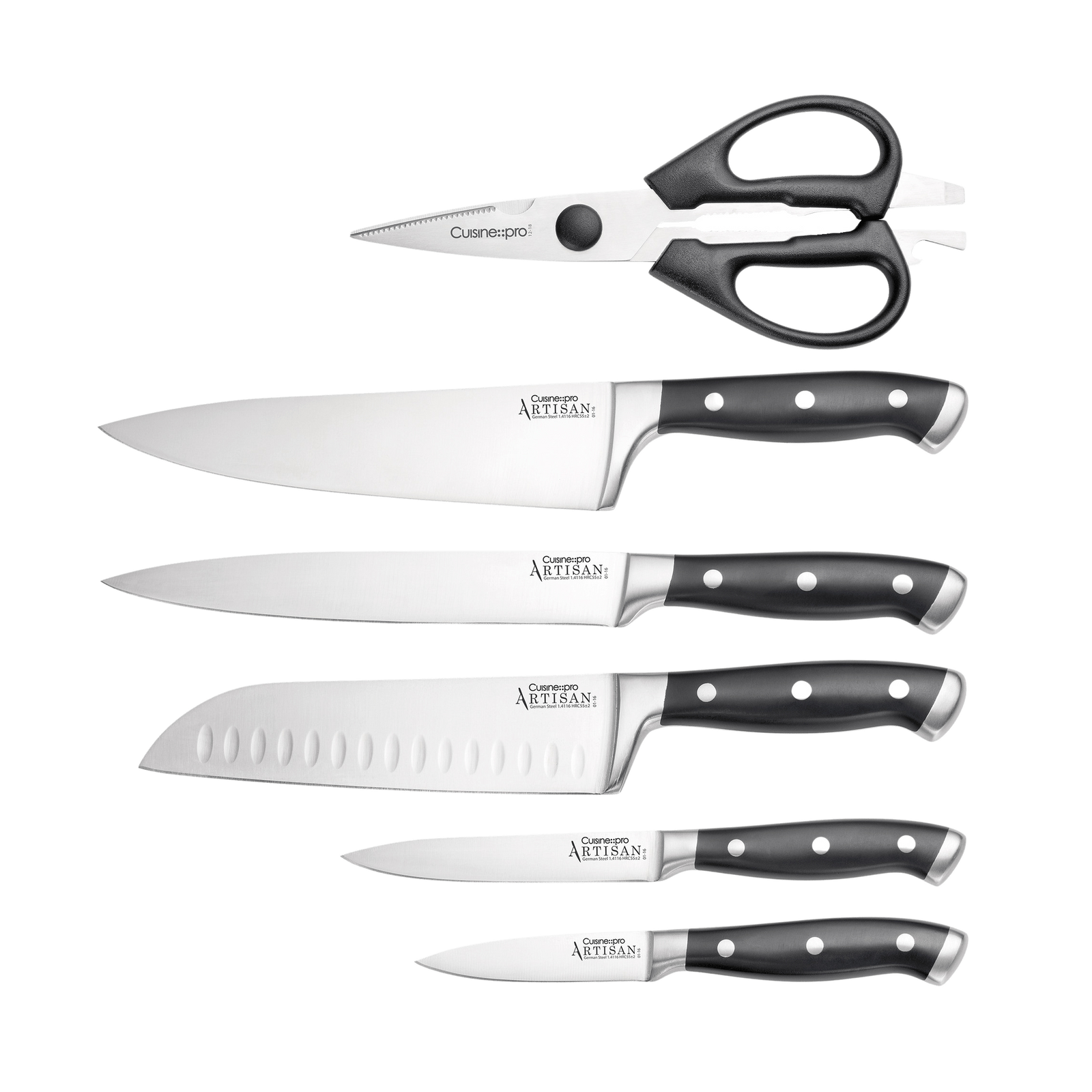 Premium 7-Piece Knife Block - Cuisine::pro® ARTISAN® – THE CUSTOM