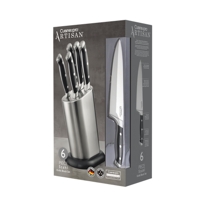 Cuisine::pro® ARTISAN Stahl 6-Piece Knife Block