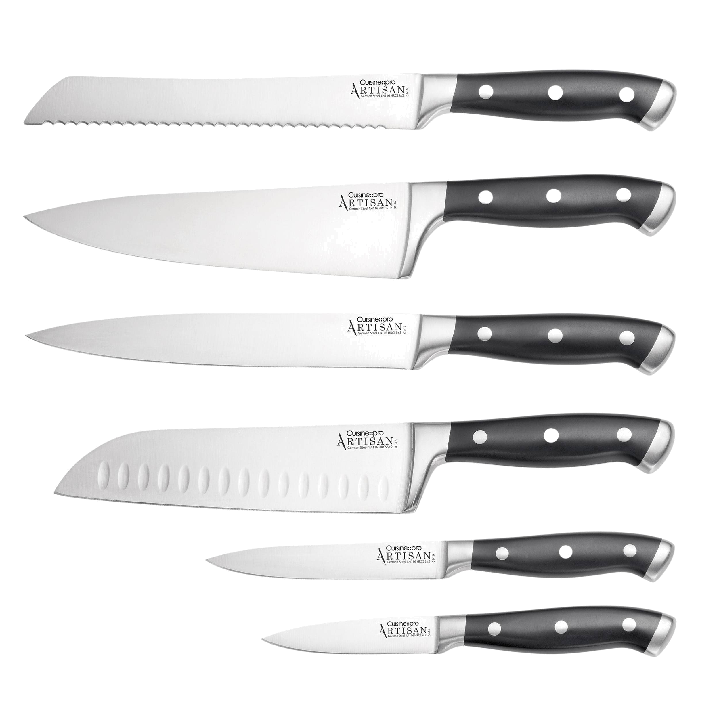 Cuisine::pro® ARTISAN™ Stahl 6-Piece Knife Block - hover