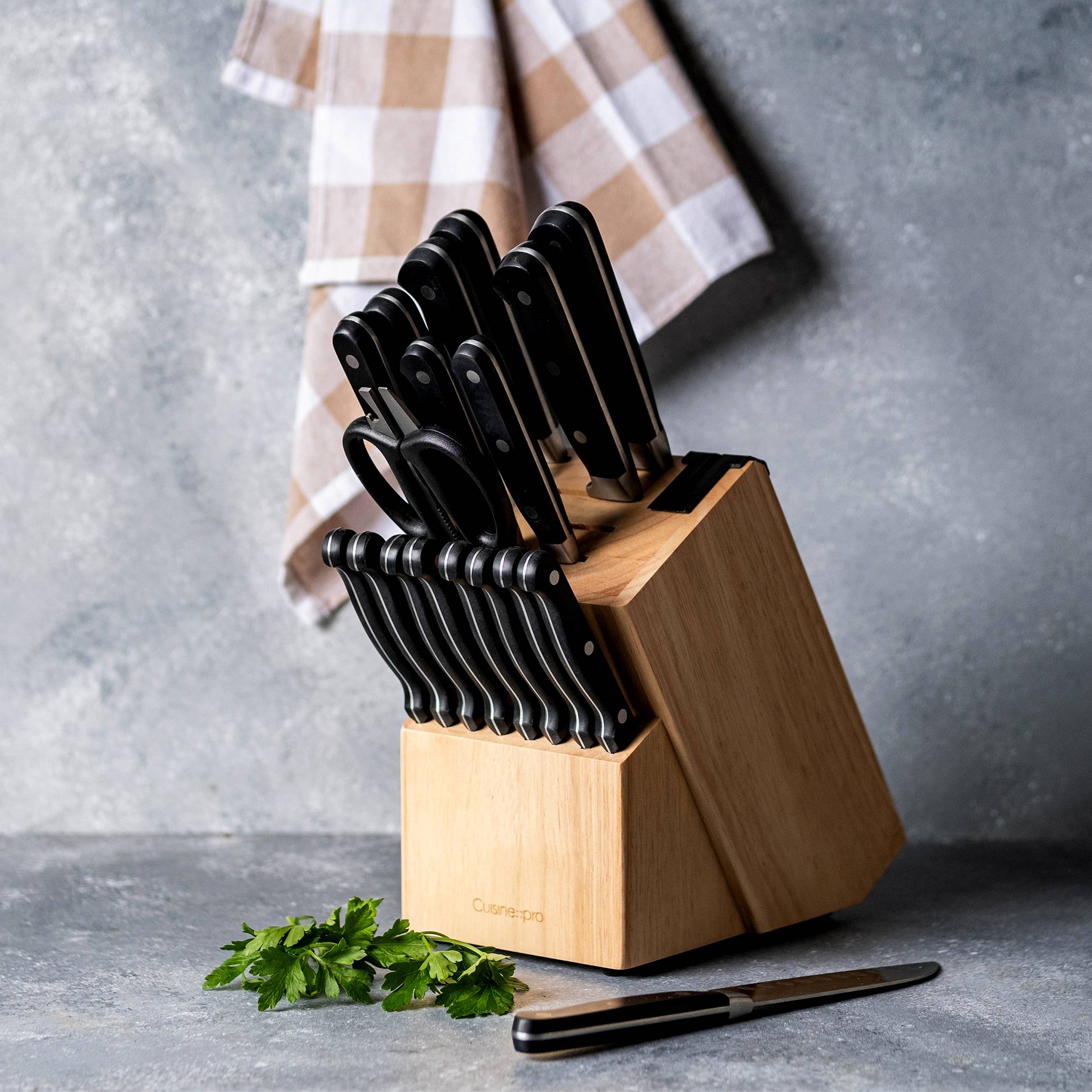 Cuisine::pro® SABRE 20 Piece Knife Block Set – THE CUSTOM CHEF TM