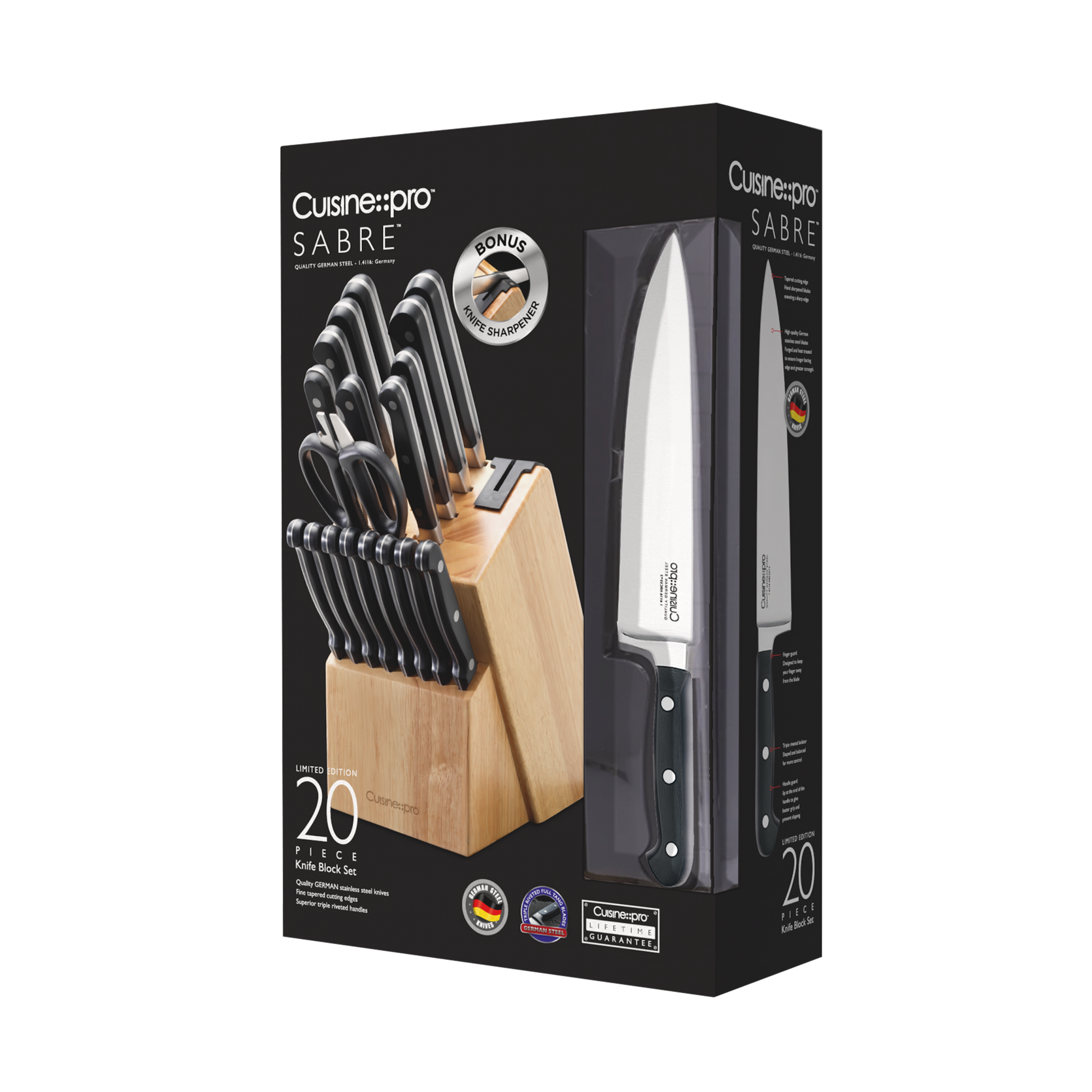 Cuisine::pro® SABRE 20-Piece Knife Block